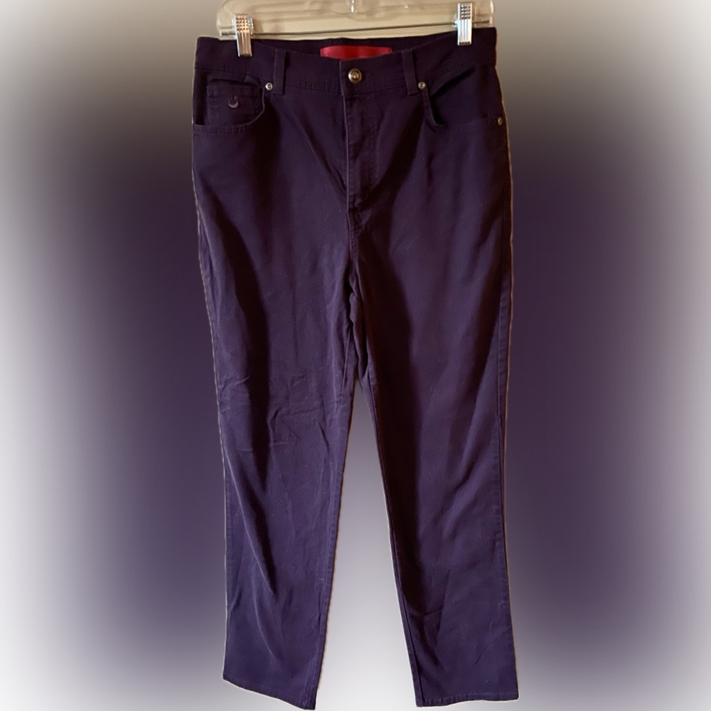 Gloria Vanderbilt Dark Purple Denim Jeans sz 10